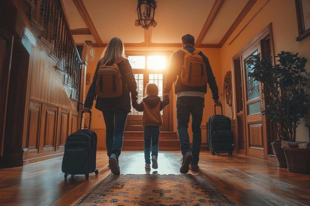 viajar com adultos e crianças